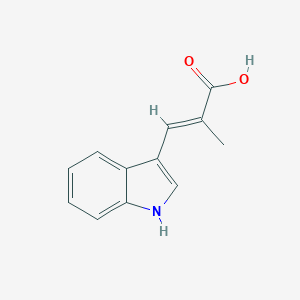 molecular formula C12H11NO2 B289188 alpha-Methyl-1H-indole-3-acrylic acid 