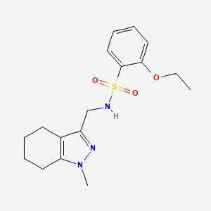 molecular formula C17H23N3O3S B2891893 2-ethoxy-N-((1-methyl-4,5,6,7-tetrahydro-1H-indazol-3-yl)methyl)benzenesulfonamide CAS No. 1448053-18-6