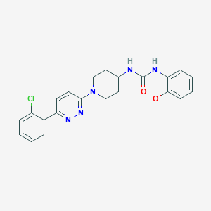 1-(1-(6-(2-Chlorophenyl)pyridazin-3-yl)piperidin-4-yl)-3-(2-methoxyphenyl)urea