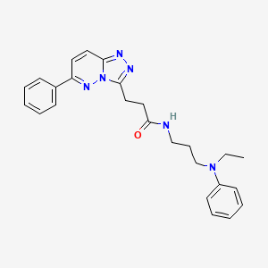 molecular formula C25H28N6O B2891906 N-{3-[乙基(苯基)氨基]丙基}-3-{6-苯基-[1,2,4]三唑[4,3-b]哒嗪-3-基}丙酰胺 CAS No. 1251644-35-5