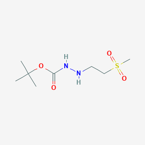 molecular formula C8H18N2O4S B2891909 N'-(2-methanesulfonylethyl)(tert-butoxy)carbohydrazide CAS No. 255873-70-2