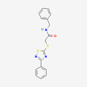 molecular formula C17H15N3OS2 B2891983 N-苄基-2-((3-苯基-1,2,4-噻二唑-5-基)硫代)乙酰胺 CAS No. 864856-32-6