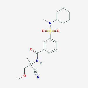 N-(1-cyano-2-methoxy-1-methylethyl)-3-[cyclohexyl(methyl)sulfamoyl]benzamide
