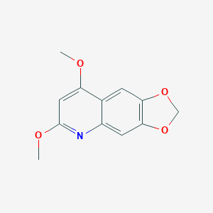 molecular formula C12H11NO4 B289200 6,8-Dimethoxy[1,3]dioxolo[4,5-g]quinoline 