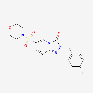 2-[(4-fluorophenyl)methyl]-6-(morpholine-4-sulfonyl)-2H,3H-[1,2,4]triazolo[4,3-a]pyridin-3-one