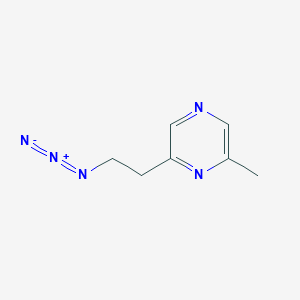 molecular formula C7H9N5 B2892016 2-(2-叠氮乙基)-6-甲基吡嗪 CAS No. 1909316-50-2