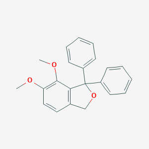 molecular formula C22H20O3 B289202 6,7-Dimethoxy-1,1-diphenyl-1,3-dihydro-2-benzofuran 