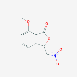 molecular formula C10H9NO5 B289203 3-{nitromethyl}-7-methoxy-2-benzofuran-1(3H)-one 