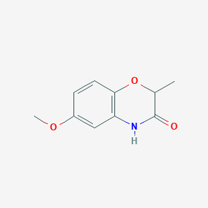 molecular formula C10H11NO3 B2892039 6-Methoxy-2-methyl-3,4-dihydro-2H-1,4-benzoxazin-3-one CAS No. 57463-05-5