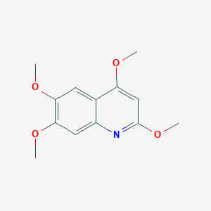 molecular formula C13H15NO4 B289204 2,4,6,7-Tetramethoxyquinoline 