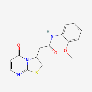 N-(2-methoxyphenyl)-2-(5-oxo-3,5-dihydro-2H-thiazolo[3,2-a]pyrimidin-3-yl)acetamide