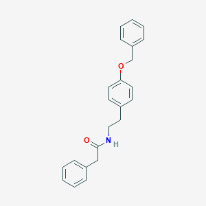 molecular formula C23H23NO2 B289206 N-{2-[4-(benzyloxy)phenyl]ethyl}-2-phenylacetamide 