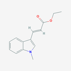 molecular formula C14H15NO2 B289207 ethyl 3-(1-methyl-1H-indol-3-yl)acrylate 