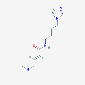 molecular formula C13H22N4O B2892070 (E)-4-(Dimethylamino)-N-(4-imidazol-1-ylbutyl)but-2-enamide CAS No. 2411322-52-4