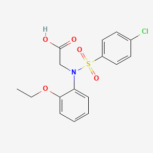 molecular formula C16H16ClNO5S B2892087 N-[(4-chlorophenyl)sulfonyl]-N-(2-ethoxyphenyl)glycine CAS No. 769929-48-8