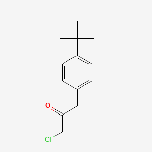 molecular formula C13H17ClO B2892093 1-(4-Tert-butylphenyl)-3-chloropropan-2-one CAS No. 1824071-73-9