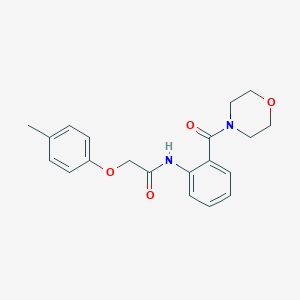 2-(4-methylphenoxy)-N-[2-(4-morpholinylcarbonyl)phenyl]acetamide