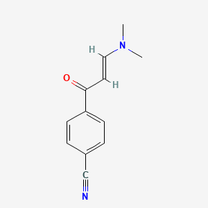 molecular formula C12H12N2O B2892106 4-[3-(Dimethylamino)prop-2-enoyl]benzonitrile CAS No. 927829-33-2