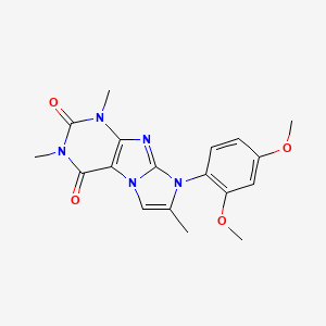 6-(2,4-Dimethoxyphenyl)-2,4,7-trimethylpurino[7,8-a]imidazole-1,3-dione