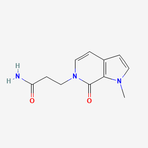 3-(1-Methyl-7-oxopyrrolo[2,3-c]pyridin-6-yl)propanamide