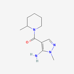 1-Methyl-4-[(2-methylpiperidin-1-yl)carbonyl]-1H-pyrazol-5-amine