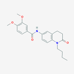 N-(1-butyl-2-oxo-1,2,3,4-tetrahydroquinolin-6-yl)-3,4-dimethoxybenzamide