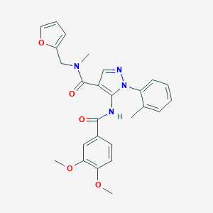 5-[(3,4-dimethoxybenzoyl)amino]-N-(2-furylmethyl)-N-methyl-1-(2-methylphenyl)-1H-pyrazole-4-carboxamide