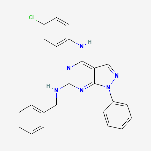 N6-benzyl-N4-(4-chlorophenyl)-1-phenyl-1H-pyrazolo[3,4-d]pyrimidine-4,6-diamine