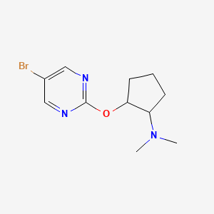 2-[(5-bromopyrimidin-2-yl)oxy]-N,N-dimethylcyclopentan-1-amine