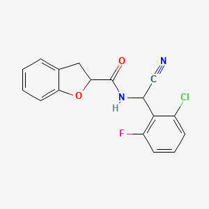 N-[(2-chloro-6-fluorophenyl)(cyano)methyl]-2,3-dihydro-1-benzofuran-2-carboxamide
