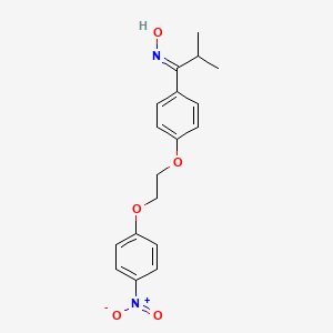 (NE)-N-[2-methyl-1-[4-[2-(4-nitrophenoxy)ethoxy]phenyl]propylidene]hydroxylamine