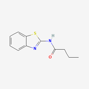 molecular formula C11H12N2OS B2892257 N-(1,3-benzothiazol-2-yl)butanamide CAS No. 92316-70-6