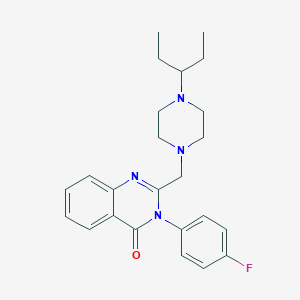 2-{[4-(1-ethylpropyl)-1-piperazinyl]methyl}-3-(4-fluorophenyl)-4(3H)-quinazolinone