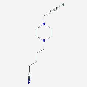 5-[4-(Prop-2-yn-1-yl)piperazin-1-yl]pentanenitrile