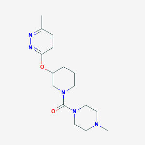 3-methyl-6-{[1-(4-methylpiperazine-1-carbonyl)piperidin-3-yl]oxy}pyridazine