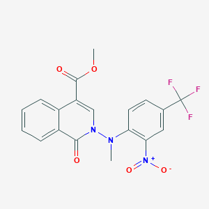 Methyl 2-[methyl-2-nitro-4-(trifluoromethyl)anilino]-1-oxo-1,2-dihydro-4-isoquinolinecarboxylate