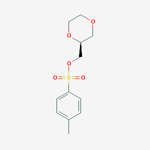 molecular formula C12H16O5S B2892305 (S)-(1,4-Dioxan-2-yl)methyl 4-methylbenzenesulfonate CAS No. 917882-64-5
