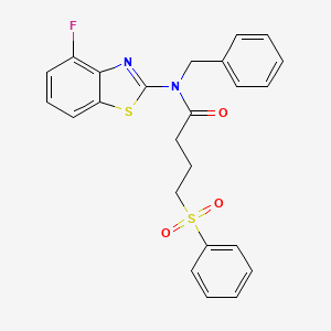 N-benzyl-N-(4-fluorobenzo[d]thiazol-2-yl)-4-(phenylsulfonyl)butanamide