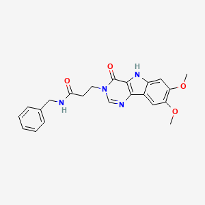 N-benzyl-3-(7,8-dimethoxy-4-oxo-4,5-dihydro-3H-pyrimido[5,4-b]indol-3-yl)propanamide