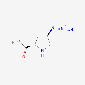 molecular formula C5H8N4O2 B2892349 (2S,4R)-H-L-Pro(4-N3)-OH CAS No. 1019849-13-8; 2089524-15-0