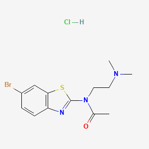 N-(6-bromobenzo[d]thiazol-2-yl)-N-(2-(dimethylamino)ethyl)acetamide hydrochloride