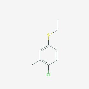 molecular formula C9H11ClS B2892361 4-Chloro-3-methylphenyl ethyl sulfide CAS No. 1314955-58-2