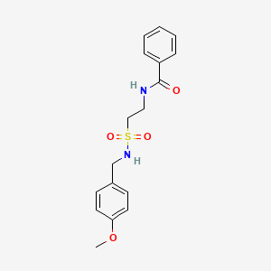 N-(2-(N-(4-methoxybenzyl)sulfamoyl)ethyl)benzamide
