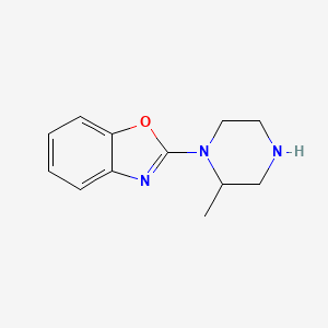 molecular formula C12H15N3O B2892375 2-(2-Methylpiperazin-1-yl)-1,3-benzoxazole CAS No. 207746-95-0