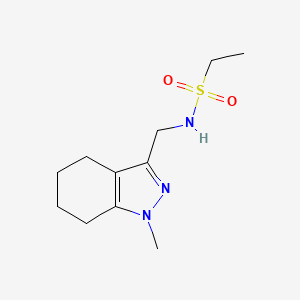 molecular formula C11H19N3O2S B2892380 N-((1-methyl-4,5,6,7-tetrahydro-1H-indazol-3-yl)methyl)ethanesulfonamide CAS No. 1448122-87-9