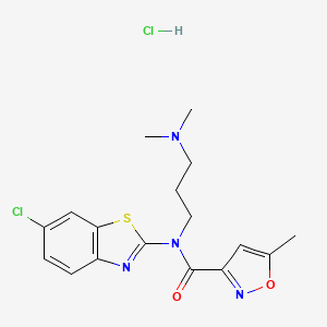N-(6-chlorobenzo[d]thiazol-2-yl)-N-(3-(dimethylamino)propyl)-5-methylisoxazole-3-carboxamide hydrochloride