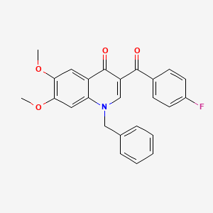 1-Benzyl-3-(4-fluorobenzoyl)-6,7-dimethoxy-1,4-dihydroquinolin-4-one