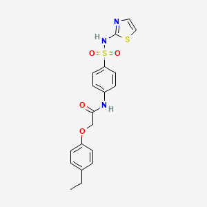 molecular formula C19H19N3O4S2 B2892416 2-(4-ethylphenoxy)-N-[4-(1,3-thiazol-2-ylsulfamoyl)phenyl]acetamide CAS No. 496011-12-2