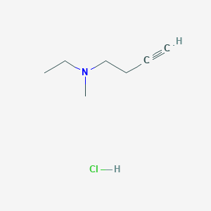 molecular formula C7H14ClN B2892419 （丁-3-炔-1-基）（乙基）甲胺盐酸盐 CAS No. 2171881-63-1