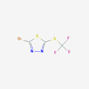 2-Bromo-5-((trifluoromethyl)thio)-1,3,4-thiadiazole